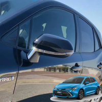 For Toyota Corolla Sport Hatchback 2018-2022 Chrome Car Rearview Mirror Strip Cover Trim Decorate Frame Moulding accessories