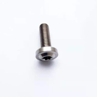 1pcs M8 titanium Brake disc alloy screw bolt Allen flat head screws hex socket cup bolts Ti machine thread nail