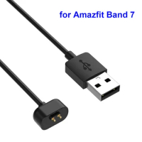 USB Charging Cable for Amazfit Band 7 Charger Replacement Accessories Strong Magnet Cord for Huami Amazfit Band7 Smartwatch