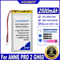 HSABAT LP402764 2500mAh Battery for ANNE PRO 2 GH60 POKER2 Obins RGB Wireless Mechanical keyboard Accumulator AKKU Batteries