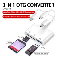 Techno AKIN Card Reader 5in1 MicroUSB OTG SD Card MicroSD USB 3.0 Lightning - NK303T Viral