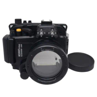 Mekon 40M 130ft Underwater Diving Waterproof Shockproof Cover Case Housing Case for SONY NEX-5R 5T NEX5R 5T 16-50MM Lens Camera