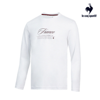 法國公雞牌經典生活瓷柔棉長袖T恤 中性 白色 LWQ2331390