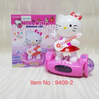 Mainan Edukasi Anak Perempuan Hello Kitty Balanced Car dengan Lampu dan Musik Lucu SNI Terbaru Item 
