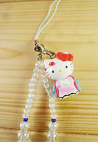 【震撼精品百貨】Hello Kitty 凱蒂貓 限定版手機吊飾-北海道(貝殼藍銀) 震撼日式精品百貨