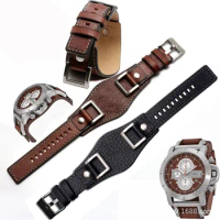 24mm New watch strap For Fossil JR1157 watchband Genuine leather men watch strap High quality leather bracelet Retro style