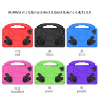 Kids Safe Silicone Case for Huawei MediaPad T3 8.0 M3 Lite 8.0 M3 8.4 M5 Lite 8.0 M5 8.4 M6 8.4 hand-held full body tablet cover