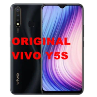 DHL Fast Delivery Vivo Y5S Cell Phone Helio P65 Android 9.0 6.53" IPS 2340x1080 6GB RAM 128GB ROM 16.0MP 4 Cameras Fingerprint