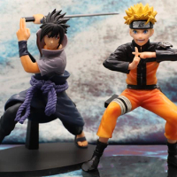 Japanese Naruto Uchiha Sasuke Uzumaki Naruto PVC Ation Figure Anime Shippuden Vibration Stars Figurine Model Toy Doll Figma