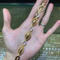 Gelang tangan wanita lapis emas
