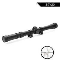 3-7X20 Air Gun Rifle Optics Cross Reticle Scope Fit 11mm Rail Mounts Outdoor Telescopic Hunting Optical Sight Riflescope