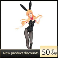 Sword Art Online Yuuki Asuna Bunny Girl Black Silk Scenery 100% Genuine 31cm 2023 PVC Action Figure - Anime Model Doll Gift.