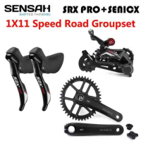 SENSAH SRX PRO 1x11 Speed 11s Road Bike Groupset STI R/L Shifter + Rear Derailleurs + GR3 Crankset Gravel-Bikes Cyclo-Cross