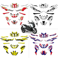 1Set Scooter Full Body Stickers Decal Decals Stickers Kit for Yamaha X-Max 300 400 XMAX 300 400 2017 2018 2019 2020 2021 2022