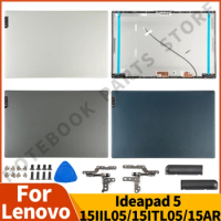 New For Lenovo Ideapad 5 15IIL05 15ARE05 15ITL05 15ALC05 2020 2021 LCD Back Cover Front Bezel Hinges Rear Lid Top Case Replace
