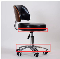 北歐式小電腦椅美式實木質辦公旋轉皮椅家用曲木復古學生書桌椅子 領券更優惠