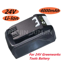 24V 4000mAH For Greenworks Lithium Ion Battery (For Greenworks Battery) The original product is 100% brand new