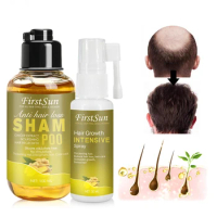Ginger Hair Regrowth Shampoo And Ginger Hair Growth Essence Spray Hair Oil Beauty Health Hair Growth Products For Men Women