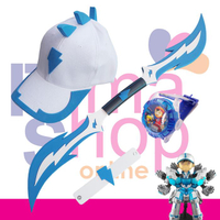 Frimashop Paket Topi + Jam Tangan Proyektor + Tombak Boboiboy Mecha / Mechabot Mod Aksesoris