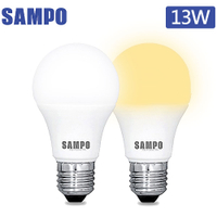 【聲寶SAMPO】LB-P13L 13W LED晝光色/燈泡色 E27節能燈泡