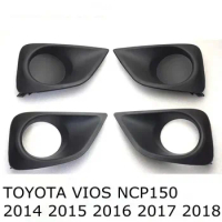 For Toyota Vios 2014 2015 2016 Fog Lamp Shell Front Bumper Grille Driving Lamp Cover Fog Light Cover