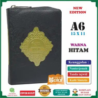 Syamil Quran Al-Quran Mina A6 Jaket HITAM Nonterjemah Tajwid Warna Kulit Sintetis Alquran Mushaf Til