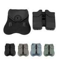 Tactical Detachable Double Magazine Pouch Case for BERETTA 92 96 M92 Airsoft Holster Dual Stack Magazine Mag Pouch with Paddle