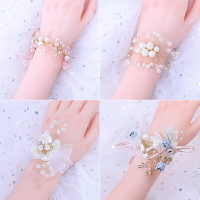 結婚腕花廠家直銷伴娘手腕花森系韓式新娘結婚姐妹團手花手環婚禮