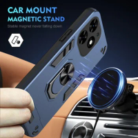Multiple Layers Car Holder Stand case for Tecno Spark Go 2024 2023 TECNO Spark 20 10 Pro 9 9T 8 8T 7P 7 Pro Camera Protect Cover