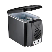 Mini Fridge 6 Liter Lightweight For Camping Car Armrest Mini Refrigerator Container Freezer Box Insulated Cooler Car Gadgets