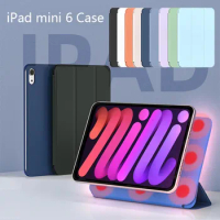 Borderless Design iPad Mini 6 Case 2021 New Magnetic Protective Shell Smart Case Auto Wake Up For iPad mini6 Case 9 Colors Hot