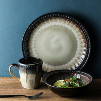 歐式創意陶瓷餐具牛排盤子西餐盤家用菜盤子圓形大盤子點心盤