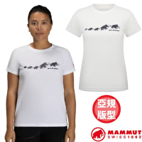 【MAMMUT 長毛象】女 QD Logo Print T-Shirt AF 透氣快乾LOGO短袖T恤.上衣_1017-02022-00473 白 PRT3