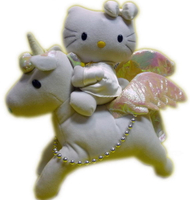 【震撼精品百貨】Hello Kitty 凱蒂貓~KITTY絨毛娃娃玩偶『25周年紀念天馬』