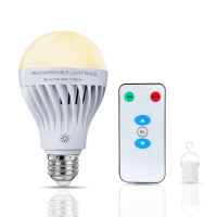 Rechargeable hockey puck light with remote control, rechargeable LED bulb for battery-powered wall l