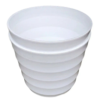pot bunga pot putih madu 27cm/pot murah