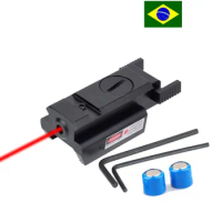 Tactical Metal Mini Red Dot Laser Sight For BB Gun Pistola 532nm Gun Weapons Scope Hunting Accessory Airsoft Guns with Battery