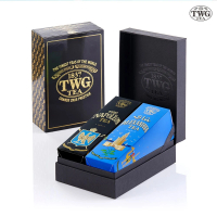 【TWG Tea】時尚茶罐雙入禮盒組 拿破崙探險茶100g+亞歷山大綠茶 100g(黑茶+綠茶)
