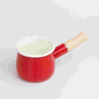Cookware Butter Mini Heater Enamel Milk Pan Appliances Cooking Pot Mini Saucepan Wooden Small