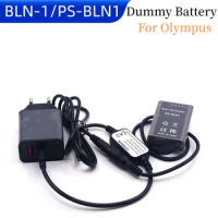 PD Charger+USB Type C DC Cable+BLN-1 DC Coupler PS-BLN1 Dummy Battery for Olympus E-M5 OM-D E-M1 E-P5 Camera
