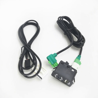Biurlink Aux-in USB Switch Panel Audio USBAUX Wire untuk BMW E60 E61 E63 E64 E66 E81 E82 E70 E90 12Pin Port