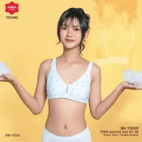 Sorex Young Bra Remaja Tanpa Kawat Busa Kait 3 BH Cup B Step 3 Y 3310 Abu-abu 36