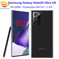 Samsung Galaxy Note20 Note 20 Ultra 5G N9860 Dual Sim 12GB RAM 256GB ROM 6.9" Unlocked Snapdragon NFC Original Cell Phone