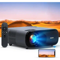 NexiGo PJ40 Projector with WiFi and Bluetooth, Native 1080P, 4K Supported, Projector for Outdoor Movies, 300 Inch