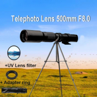 Lightdow Telephoto Lens 500mm F8.0 T Mount for for Camera Canon EOS R1 Rebel T3 T3i T4i T5 T5i T6 SL2 6D 7D 60D 70D Nikon Lenses