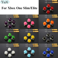 YuXi For Xbox One Slim Elite Controller ABXY button Kit Buttons Repair Parts Mod Kit Replacement W/ T8 T6 Screw Driver