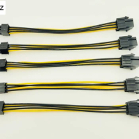 5PCS 20CM 6Pin to 6 Pin PCI Express PCIe Power Extension Cable 6Pin Connector Male to Female Graphics Card Power Extension Cable
