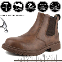 [COD] Safety Shoes, High-top Labor Insurance Shoes, Men's Boots, Anti-smashing, Wear-resistant, Non-