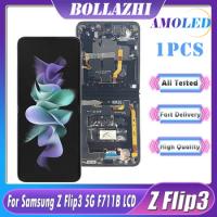 6.7" AMOLED LCD For Samsung Z Flip3 5G LCD Display Touch Screen Digitizer Assembly For Samsung Z Flip 3 5G SM-F711 SM-F7110 LCD
