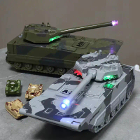ของเล่นรถถัง Universal Transport Tankไฟฟ้า รถเพลงจำลองผู้โดยสารเครื่องบินขนส่งเครื่องบินของเล่นเด็ก 